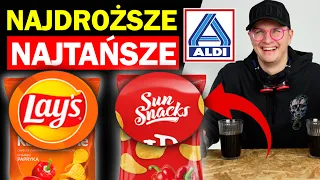 NAJTAŃSZE vs. NAJDROŻSZE JEDZENIE Z ALDI - CZY WARTO PRZEPŁACAĆ?!