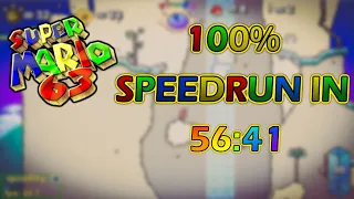 Super Mario 63 100% Speedrun in 56:41