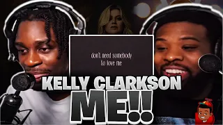 BabantheKidd FIRST TIME reacting to Kelly Clarkson - me!! (Official Lyric Video)