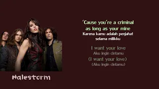 Bad Romance - Halestorm( Cover ) LIRIK LAGU BARAT