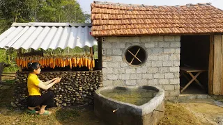 Full 110 Days Building Farm Life, Build Complete House For Ducks, Free Bushcraft, Build Stone Wall