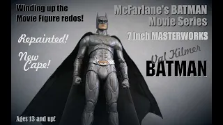 McFarlane's Batman Movie Series Val Kilmer BATMAN figure Repainted with New Cape!