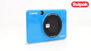 ФОТОКАМЕРА МОМЕНТАЛЬНОЙ ПЕЧАТИ CANON ZOEMINI C SEASIDE BLUE распаковка