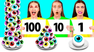 100 Слоев Еды Челлендж | Сумасшедшие Кулинарные Идеи от Fun Challenge