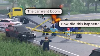 My Car Exploded While I Was Driving It || ROBLOX ER:LC Liberty County