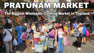 4K 🇹🇭 Pratunam Market Bangkok (Dec 2023) | The Biggest Wholesale Clothing Market in Thailand