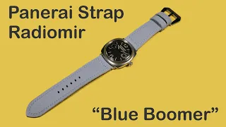 Panerai Radiomir Strap "Blue Boomer" Handmade Milled on Panerai Radiomir 8 Days PAM00992