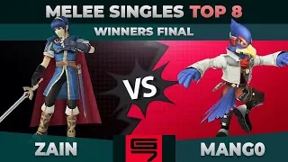 Zain vs Mang0 - Winners Final: Top 8 Melee Singles - Genesis 7 | Marth vs Falco