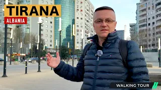 TIRANA, ALBANIA - VIRTUAL WALKING TOUR 🚶 TIRANE SHQIPERI 📺 [4K HDR]