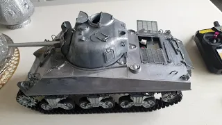 full metal MATO Sherman Tank unboxing and review