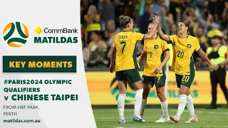 CommBank Matildas v Chinese Taipei | Key Moments | AFC Women's Olympic Qualifier