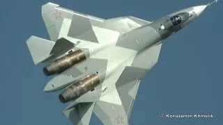 Su-57 Sukhoi T-50 PAK FA MAKS 2011 sunny