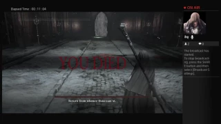 DarkSoul3 Ashes of Ariandel last boss fight, Sister Friede (LIVE)