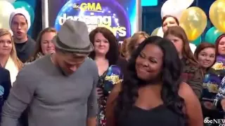 'Glee' Star and DWTS Winner Amber Riley Takes Final Dance 'GMA' Stage.