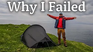 A Breathtaking Solo wild Camp on the Isle of Skye | Watching Dolphins from the Tent & Why I Failed