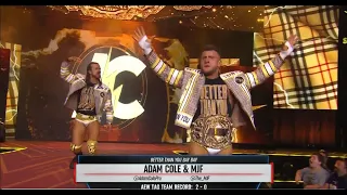 MJF AND ADAM COLE ENTRANCE | NEW THEME SONG REMIX | BETTER THAN YOU BAY BAY | FULL ENTRANCE HD |