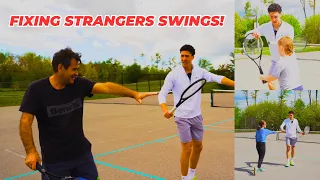 Fixing STRANGERS Swings At Public Courts!