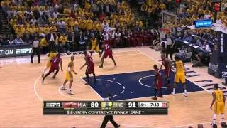 Lance Stephenson crazy stepback jumper