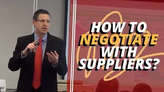 How to negotiate with suppliers?