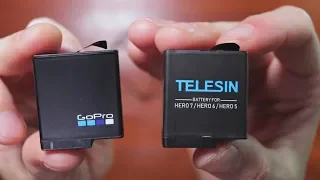 TELESIN Triple Battery Charger With Batteries For The GoPro HERO 7 | REVIEW & TEST