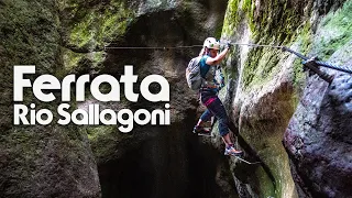 VIA FERRATA RIO SALLAGONI nel Canyon di Castel Drena | Trento