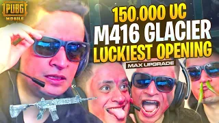 $150,000 UC M416 GLACIER CRATE OPENING (MAXED OUT) - PUBG MOBILE - MRJAYPLAYS