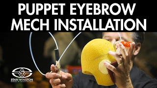 Hand Puppet Eyebrow Mechanism Installation