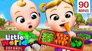 Canción De Los Vegetales Para Bebes 🥦🥕 | Canciones Infantiles | Little World En Español