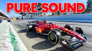 2022 F1 Pure Sound - F1 2022 Car Sound Pit Exit and Start Practice