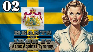 Let's Play Hearts of Iron 4 Arms Against Tyranny AAT | HOI4 Kingdom of Sweden Gameplay Episode 2