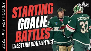 2023-24 Fantasy Hockey Advice - Starting Goalie Battles (Western Conference Edition)