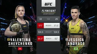 Valentina Shevchenko vs Jessica Andrade UFC 261 FULL FIGHT Champions