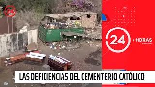 Algo huele mal: las deficiencias sanitarias del Cementerio Católico | 24 Horas TVN Chile