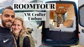 VW Crafter Ausbau ROOMTOUR L2H2 | DIY Camper selbst ausgebaut | Bus ausbau