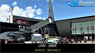 MSFS 2020 LIVE | GSX Pro Ground | PMDG 737-800 | Naples - Brussels| Vatsim