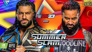 Roman Reigns vs Jimmy Uso - Bloodline Civil War Match - WWE Summerslam 2023