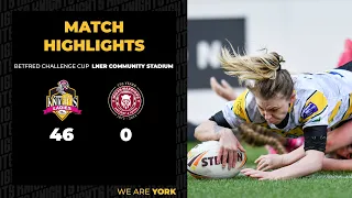 HIGHLIGHTS | Knights Ladies 46-0 Wigan Warriors | Betfred Women's Challenge Cup | 20/03/22