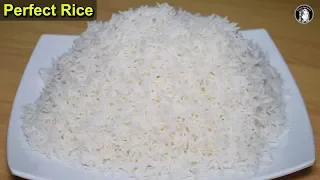 Perfect Simple Rice Recipe - White Boiled Rice for Biryani - Kitchen With Amna