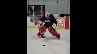 Focusing on form and consistency with goalie Crew Petty