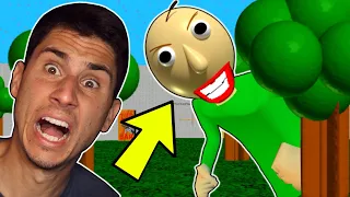 Baldi Chased Me OUTSIDE! | Baldi's Basics