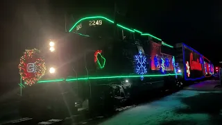 CPKC holiday train arriving in smith's falls November 27th 2023