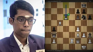 Epic tactical Shot! - Nodirbek Abdusattorov vs Praggnanandhaa - Prague Chess Festival  Round 6