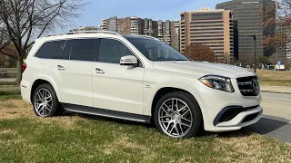 Mercedes-Benz GLS 63 AMG, 0-60 in 4.3 seconds, tow up to 7500 pounds and 7 people, amazing!