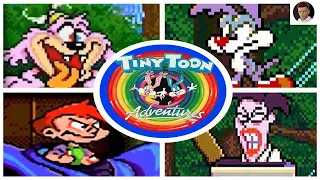 Tiny Toon Adventures: Buster's Hidden Treasure - All Bosses + Ending (NO DAMAGE)