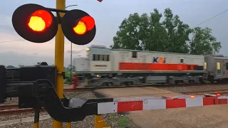 Railroad Crossing | Random Perlintasan Kereta Api Ngebut Sore Hari