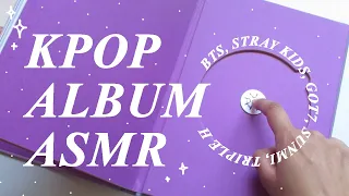 kpop asmr | showing you my albums (tapping + scratching) ✨