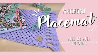 Macrame Placemat Step-by-step Tutorial