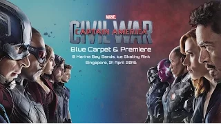 Captain America: Civil War Blue Singapore Carpet & Premiere Highlights