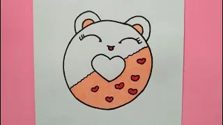 How To Draw A Cute Donut - Easy drawing