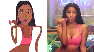 POP DRAWING MEME #34 | NICKI MINAJ - ANACONDA | Ruby Fun